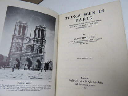 Things Seen In Paris by Clive Holland, 1926 book image 4