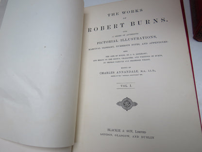 The Works of Robert Burns with a Series of Authentic Pictorial Illustration, Five Volume Set, Edited book image 6