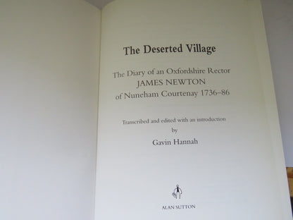 The Deserted Village The Diary of an Oxfordshire Rector James Newton of Nuneham Courtenay 1736-86 book image 3