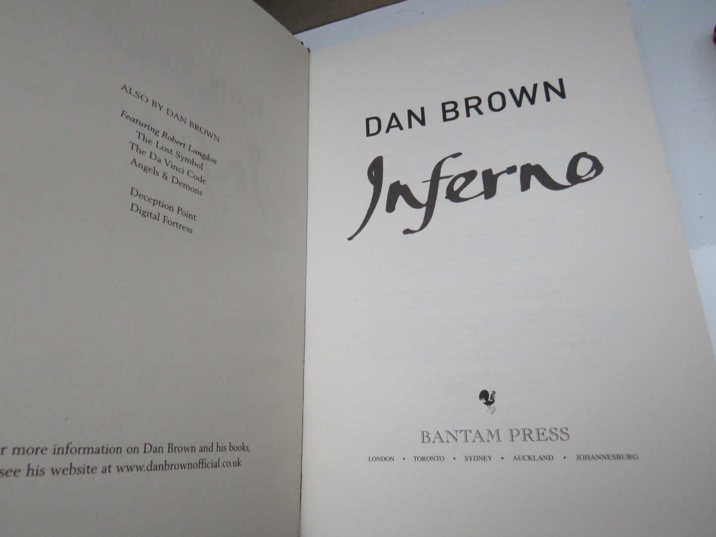 Inferno by Dan Brown, 2013