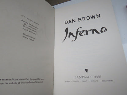 Inferno by Dan Brown, 2013 book image 3