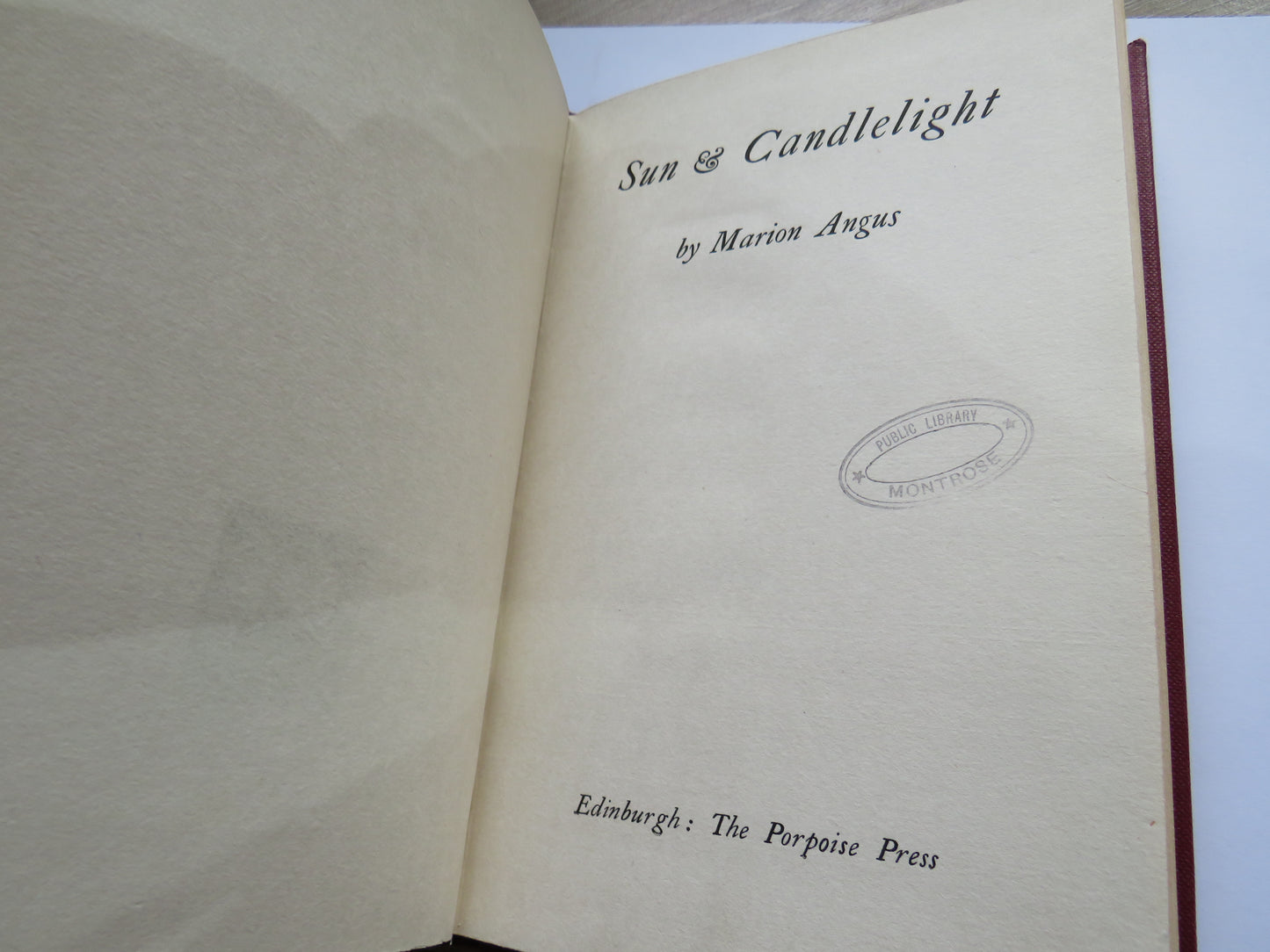 Sun & Candlelight By Marion Angus 1927