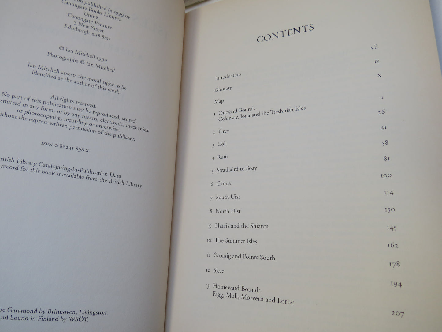 Isles of The West A Hebridean Voyage By Ian Mitchell 1999