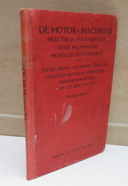 De Motormachinist Practisch Zakhandboek by J. E. Bos, 1919 book image 2