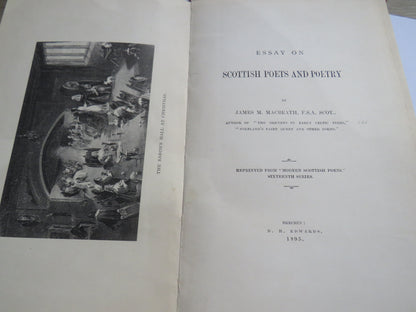 Essay on Scottish Poets and Poetry By James M. Macbeath 1895 book image 4