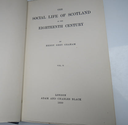 The Social Life of Scotland In The Eighteenth Century By Henry Grey Graham Vol II 1899 book image 4