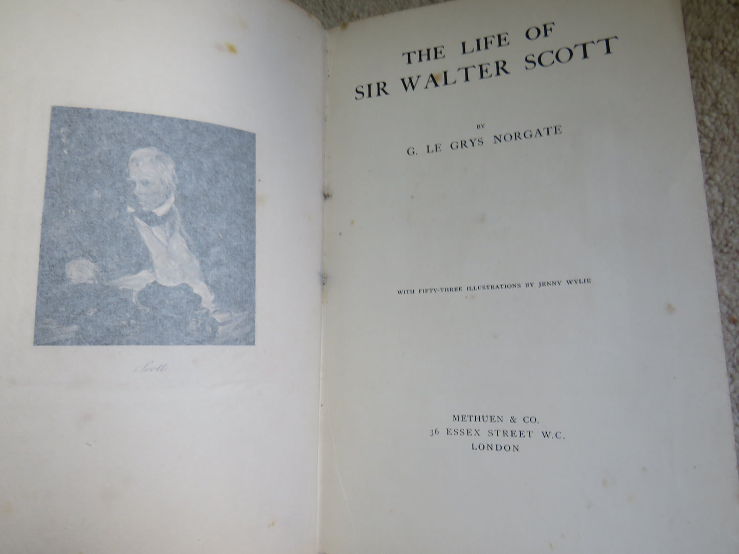 The Life of Sir Walter Scott By G. Le Grys Norgate 1906 1st Edition