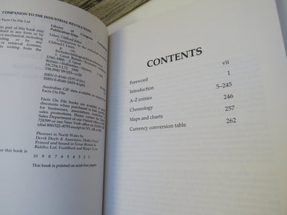 Companion To The Industrial Revolution By Clifford Lines 1990