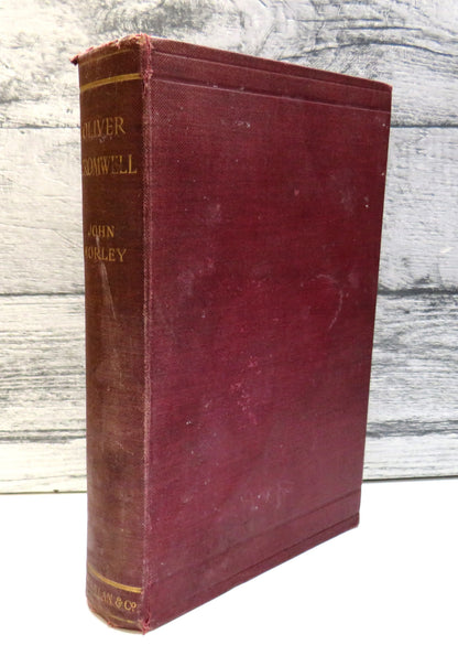 Oliver Cromwell by John Morley (Antique Biography Book, 1900) book front cover