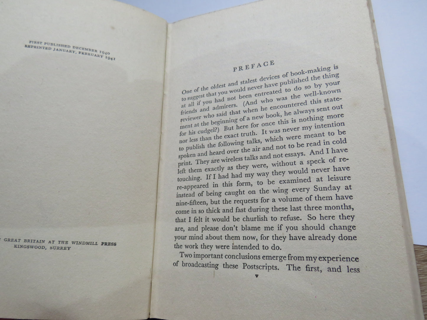 Postscripts By J.B. Priestley 1941