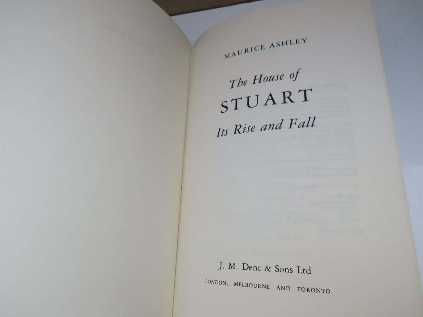 The House of Stuart, It's Rise and Fall by Maurice Ashley, 1980