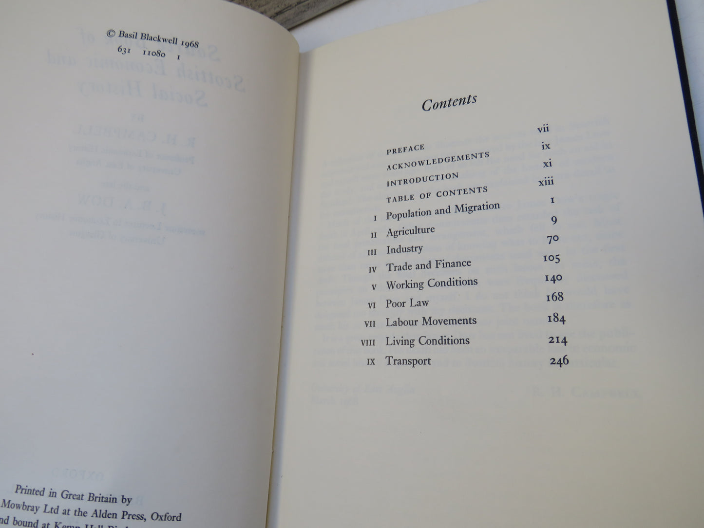 Source Book of Scottish Economic and Social History By R. H. Campbell and the Late J. B. A. Dow 1968