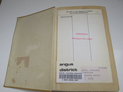 A Dominie Abroad by A. S. Neill, 1923 book image 4