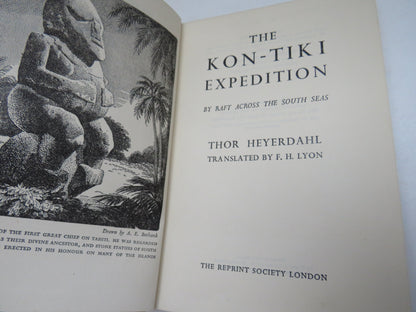 The Kon-Tiki Expedition, by Raft Across the South Seas by Thor Heyerdahl (Exploration Book, 1952) book image 3