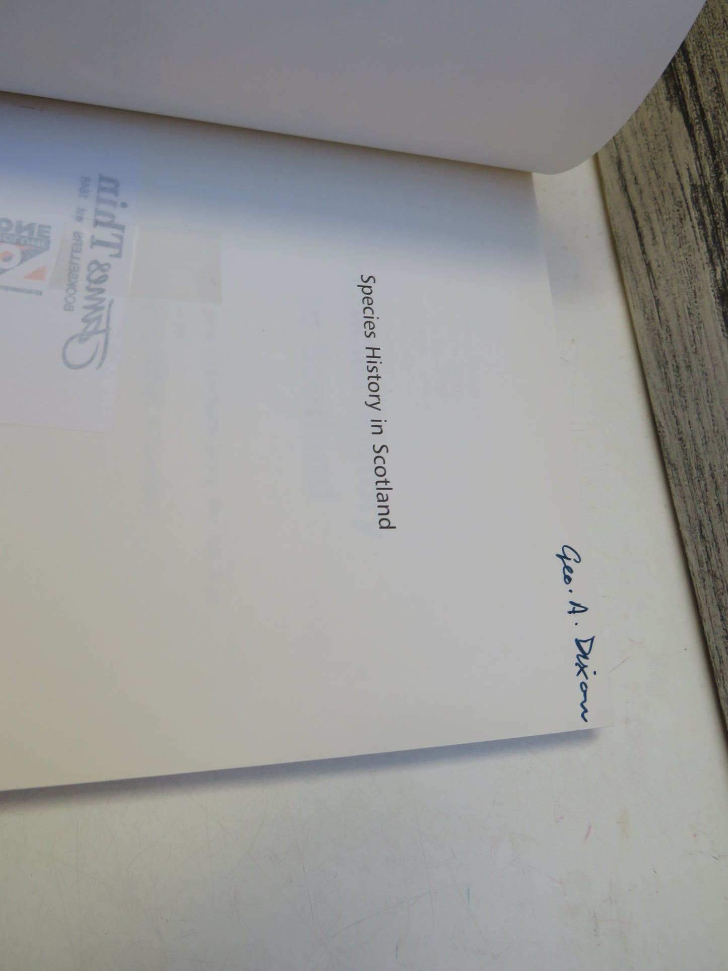 Species History In Scotland Introductions and Extinctions Since The Ice Age Edited By Robert A. Lambert 1998
