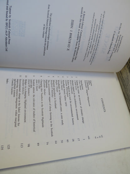 Scotland Since Prehistory Natural Change & Human Impact Edited By T C Smout