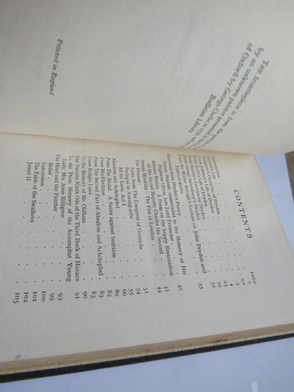 Dryden Poetry & Prose With Essays By Congreve, Johnson, Scott and Others 1925 book image 4