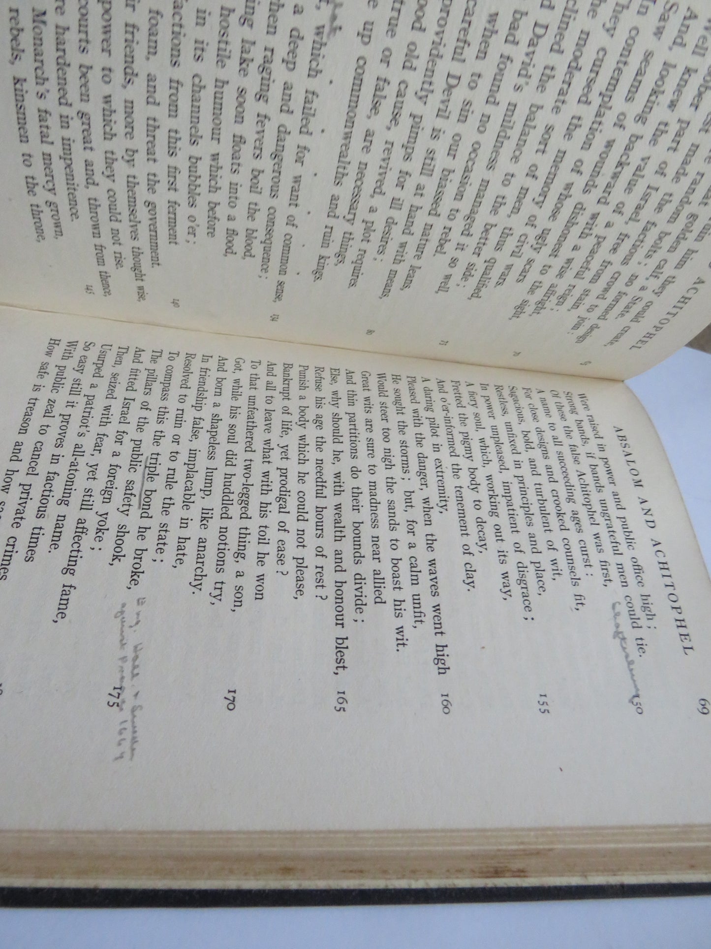 Dryden Poetry & Prose With Essays By Congreve, Johnson, Scott and Others 1925