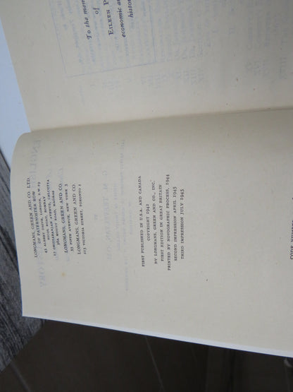 English Social History A Survey of Six Centuries Chaucer to Queen Victoria By G. M. Trevelyan 1945