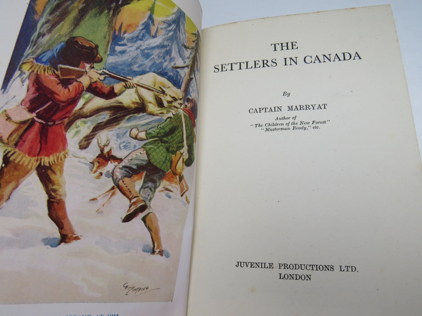 The Settlers In Canada By Captain Marryat