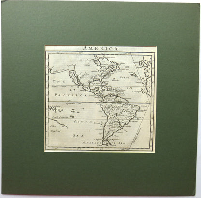 A General And Particular Description of America Antique Map C.1700 Page out of Book book front cover