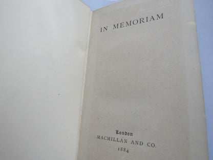 In Memoriam 1884 - London Macmillan and Co book image 3