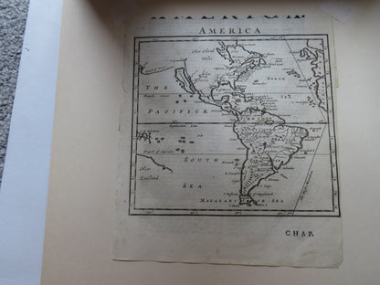 A General And Particular Description of America Antique Map C.1700 Page out of Book book image 2