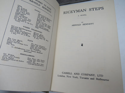Riceyman Steps By Arnold Bennet 1923 1st Edition