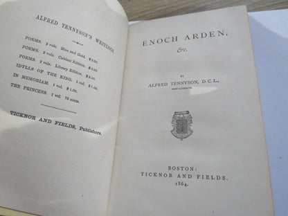 Enoch Arden Etc By Alfred Tennyson 1864 book image 2