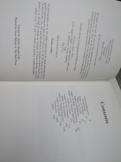 Trout Angler's Angles An Approach To Stillwaters By Allan Pearson 1990