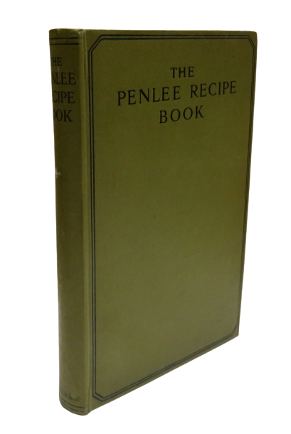 The Penlee Recipe Book By Annie A. Barnett 1932 book front cover