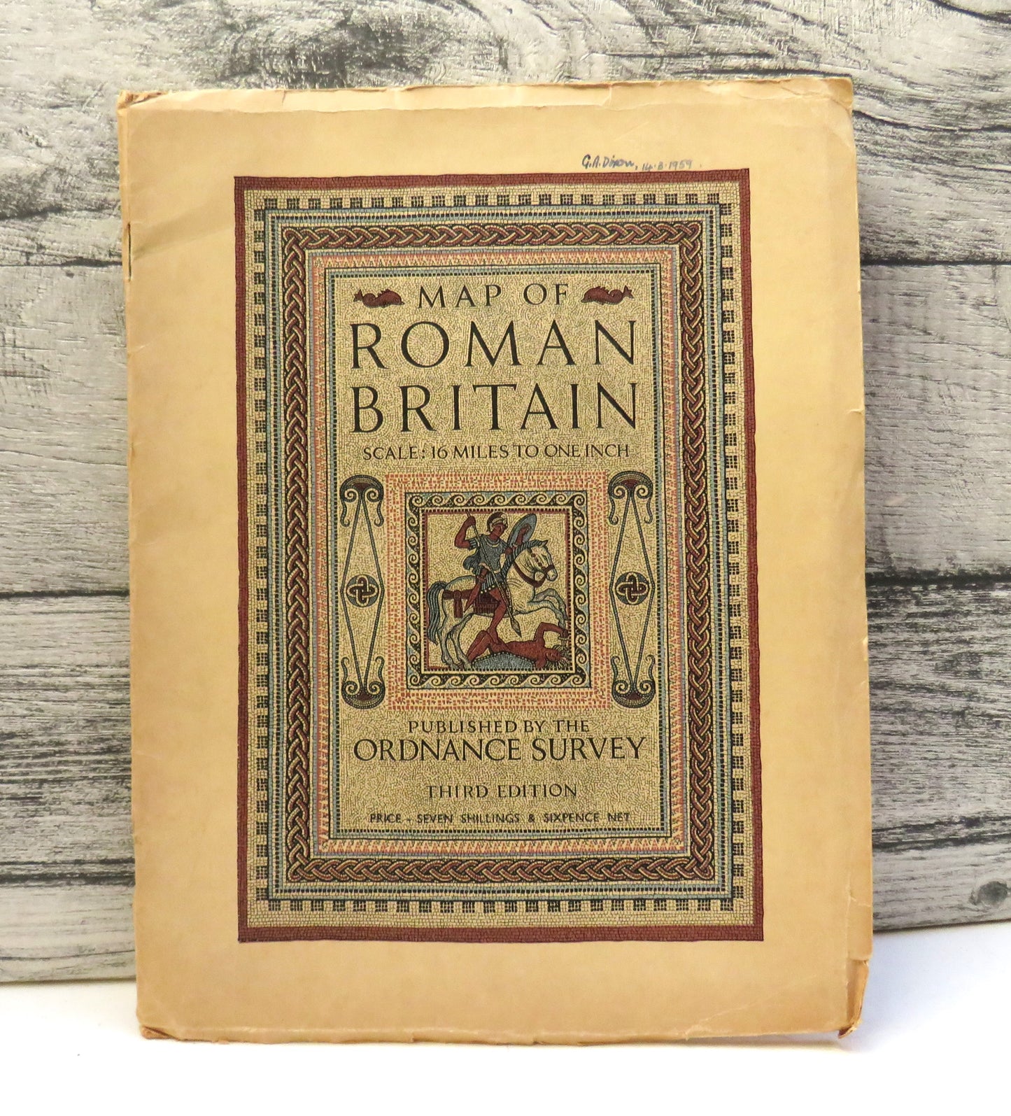 Map of Roman Britain (Third Edition) 1936 Sixteen Miles To One Inch