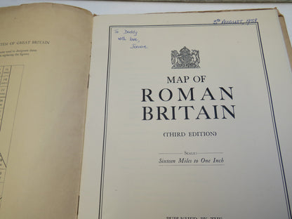 Map of Roman Britain (Third Edition) 1936 Sixteen Miles To One Inch