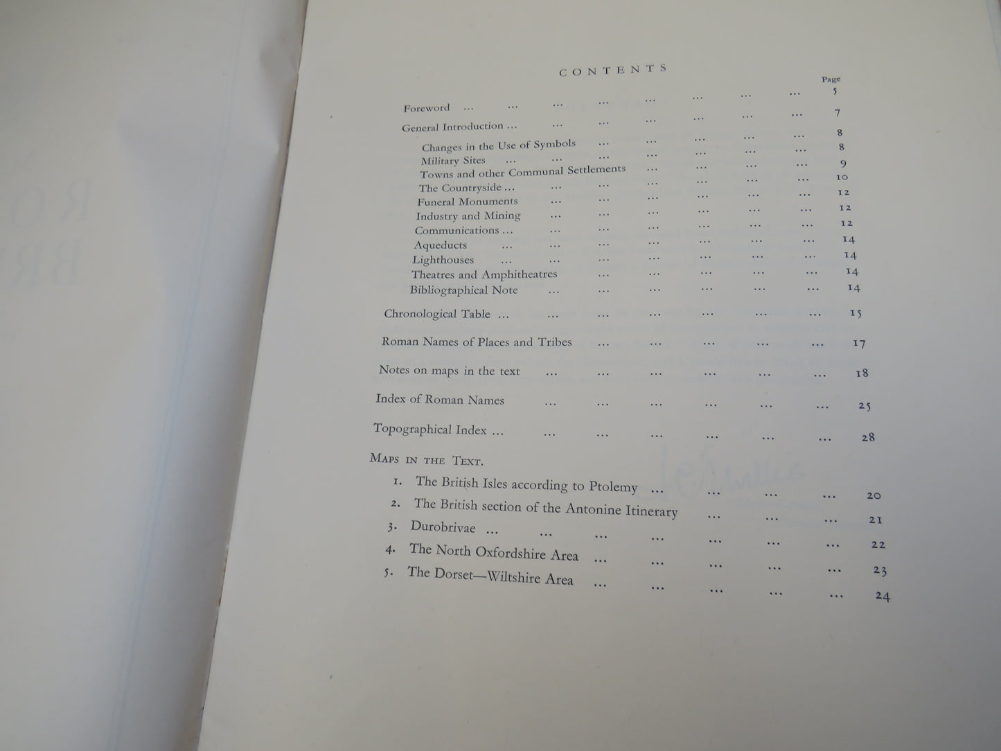 Map of Roman Britain (Third Edition) 1936 Sixteen Miles To One Inch
