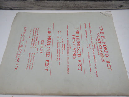 The Hundred Best Short Songs Selected By Elena Gerhardt, Sir George Henschel, Francis J. Harford - Book 4