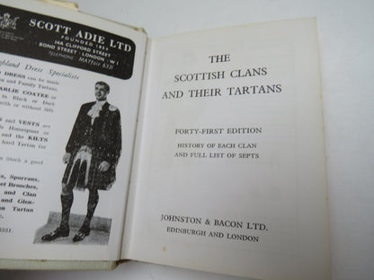 The Scottish Clans and Their Tartans 41st Edition 1968