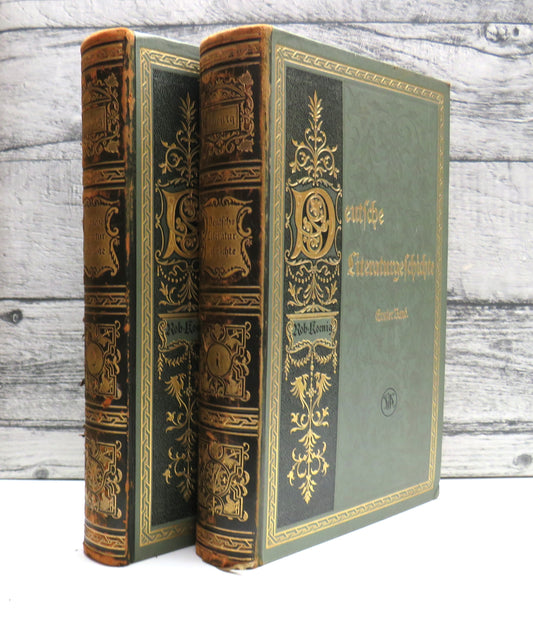 Deutsche Literaturegeschichte Von Robert Koenig 1910 Antique German Books
