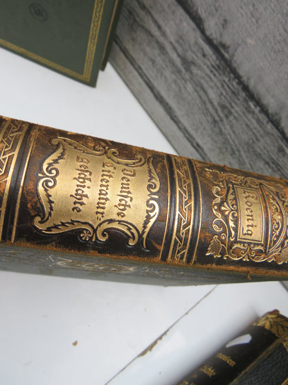 Deutsche Literaturegeschichte Von Robert Koenig 1910 Antique German Books