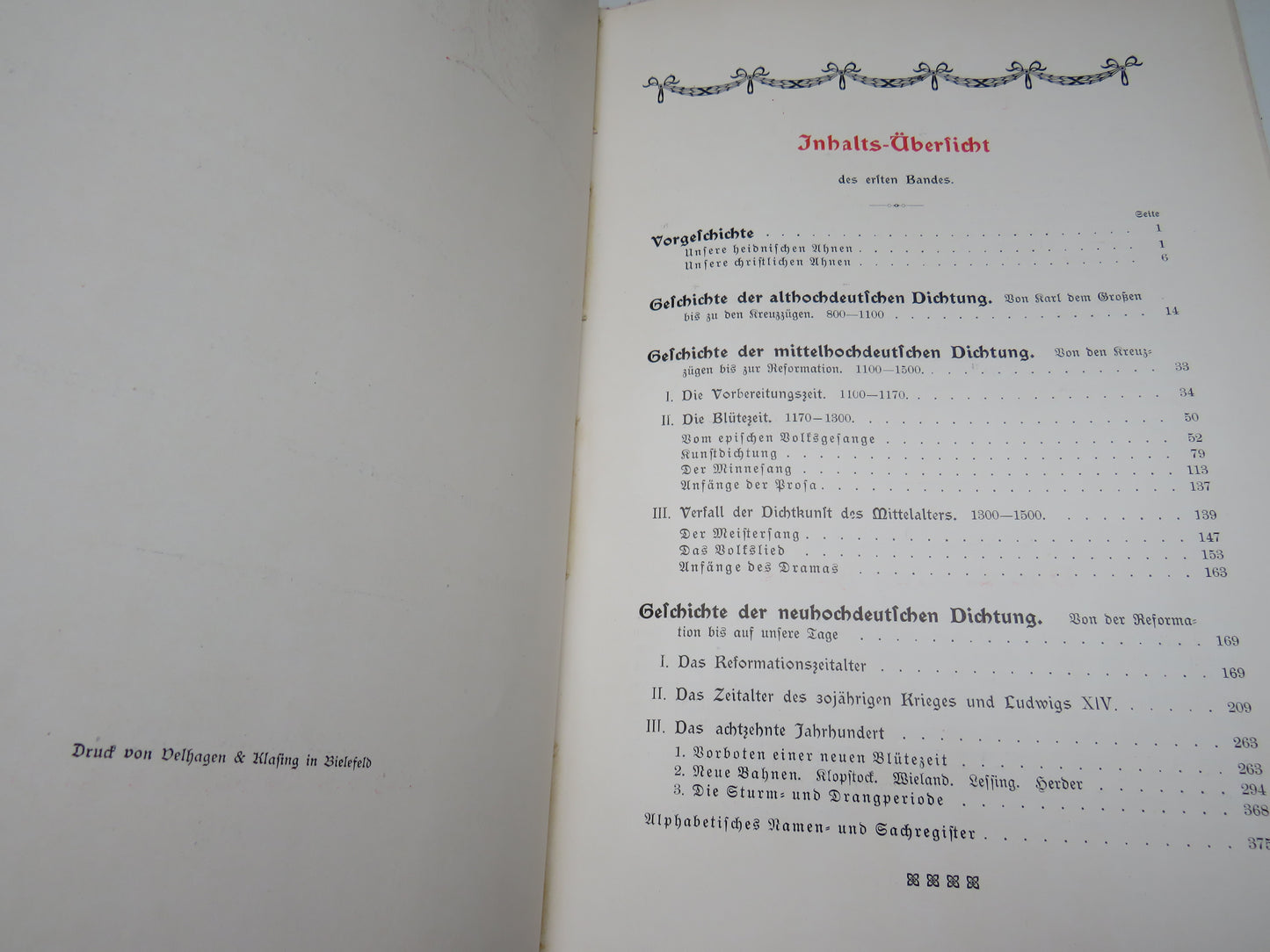 Deutsche Literaturegeschichte Von Robert Koenig 1910 Antique German Books