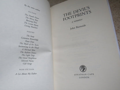 The Devil's Footprints A Romance By John Burnside 2007 book image 3