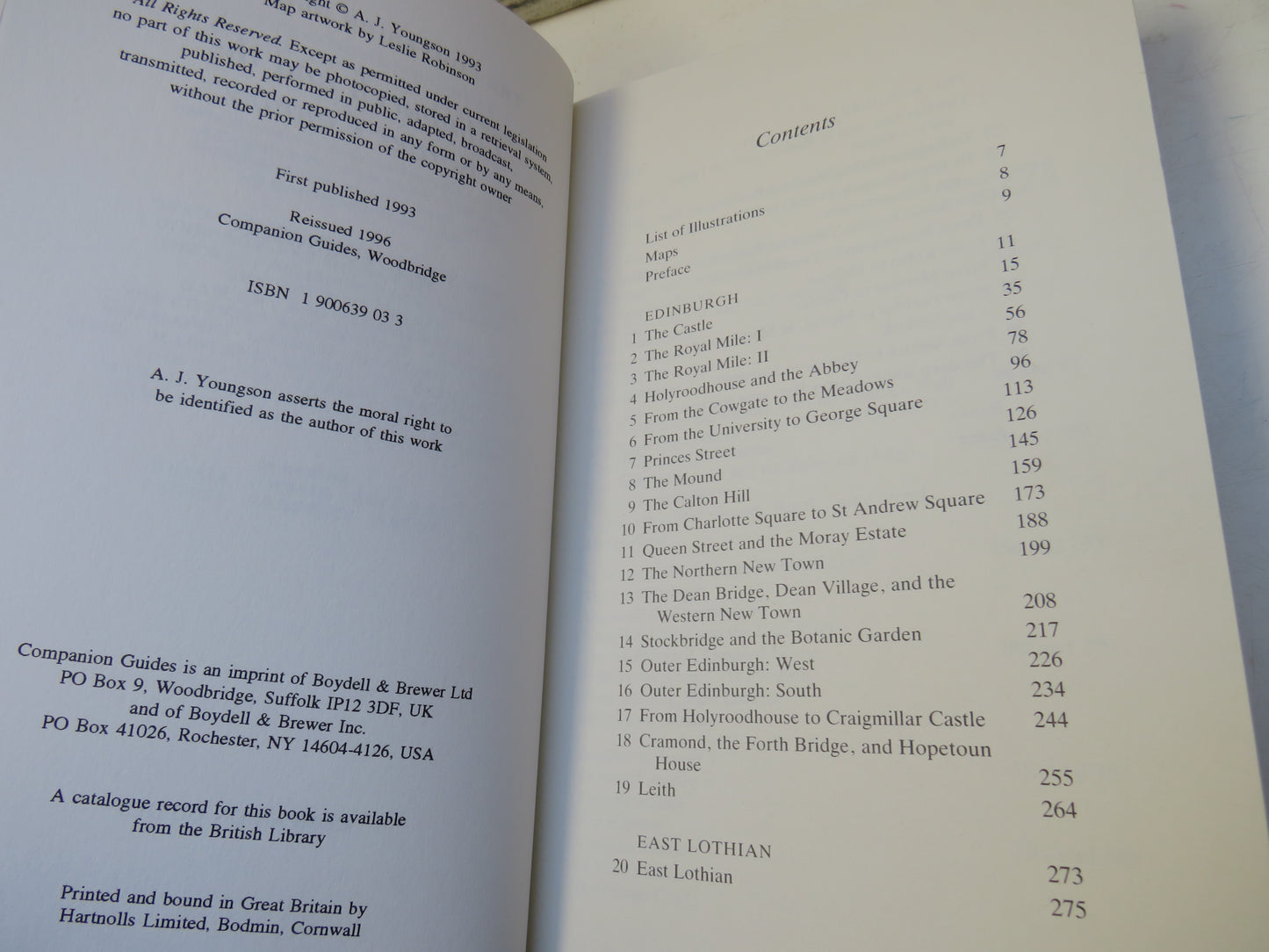 The Companion Guide To Edinburgh and The Border Country By A. J. Youngson 1996