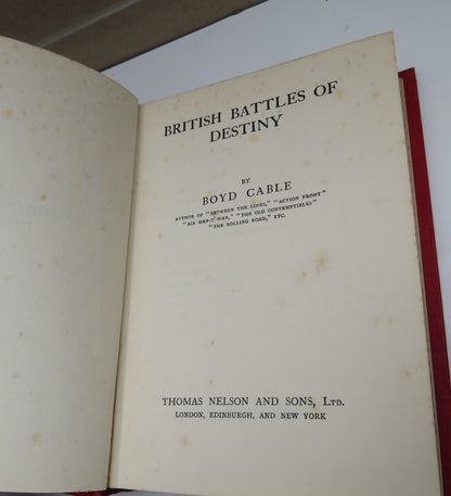 British Battles of Destiny By Boyd Cable 1926 1st Edition book image 6