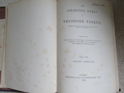 Historic Americans By Theodore Parker 1871 book image 7