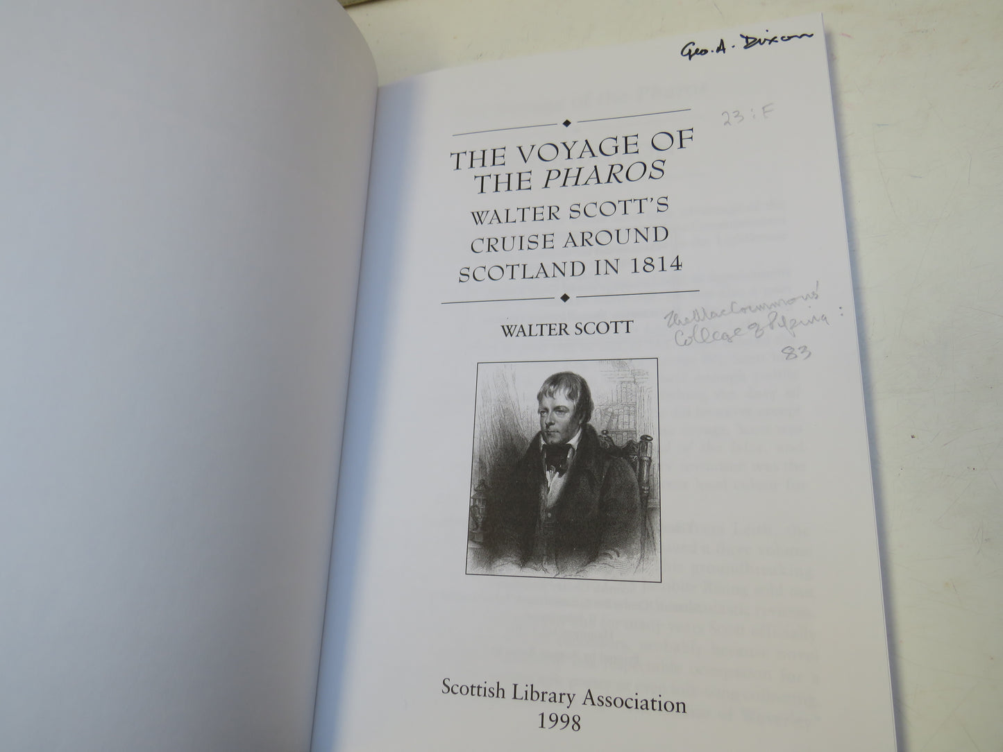 The Voyage of the Pharos Walter Scott's Cruise Around Scotland 1814