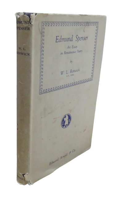 Edmund Spenser, An Essay on Renaissance Poetry by W. I. Renwick, 1949 book front cover