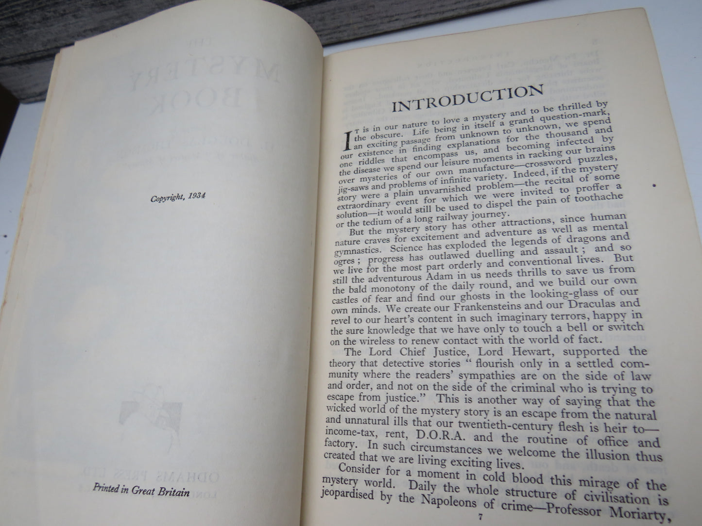 The Mystery Book Edited By H. Douglas Thomson 1934