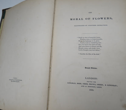 The Moral of Flowers Illustrated By Coloured Engravings 1835 book image 7