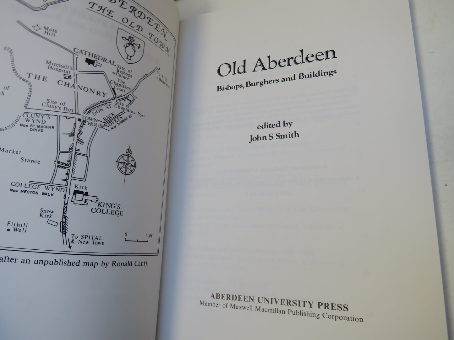 Old Aberdeen Bishops, Burghers and Buildings Edited By John S. Smith 1991