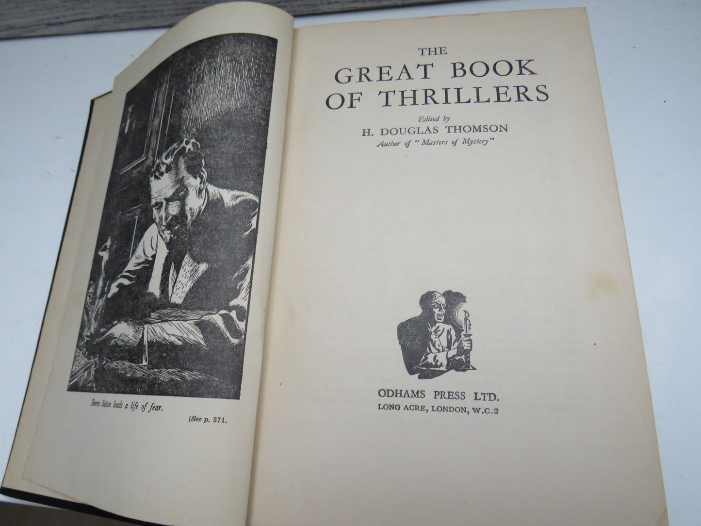 The Great Book of Thrillers Edited by H. Douglas Thomson 1935