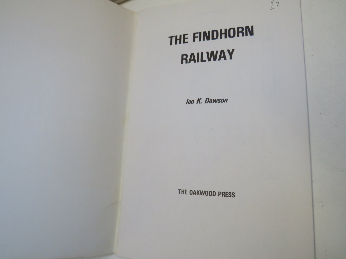 The Findhorn Railway By Ian K. Dawson